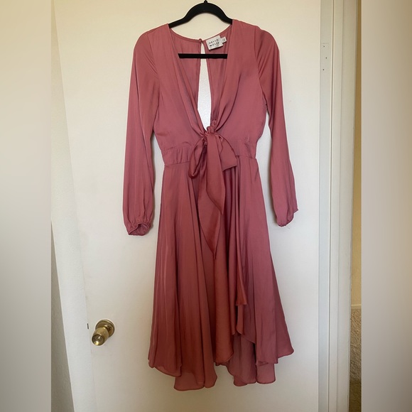 Hello Molly Talk Fast Midi Dress Blush - Picture 2 of 7
